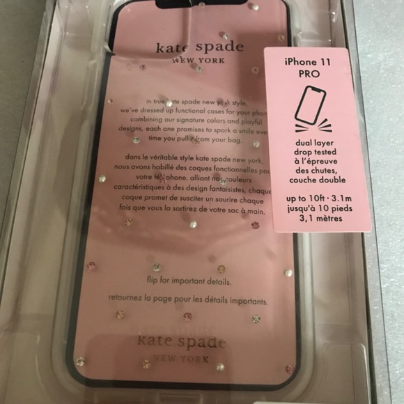 Kate Spade New York iPhone 11 PRO Defensive Hardshell Case Pin Dot In Open Box - Picture 7 of 9
